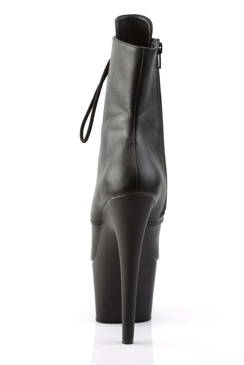Pleaser USA Adore-1020 7inch Pleaser Boots - Matte Black-Pleaser USA-Pole Junkie