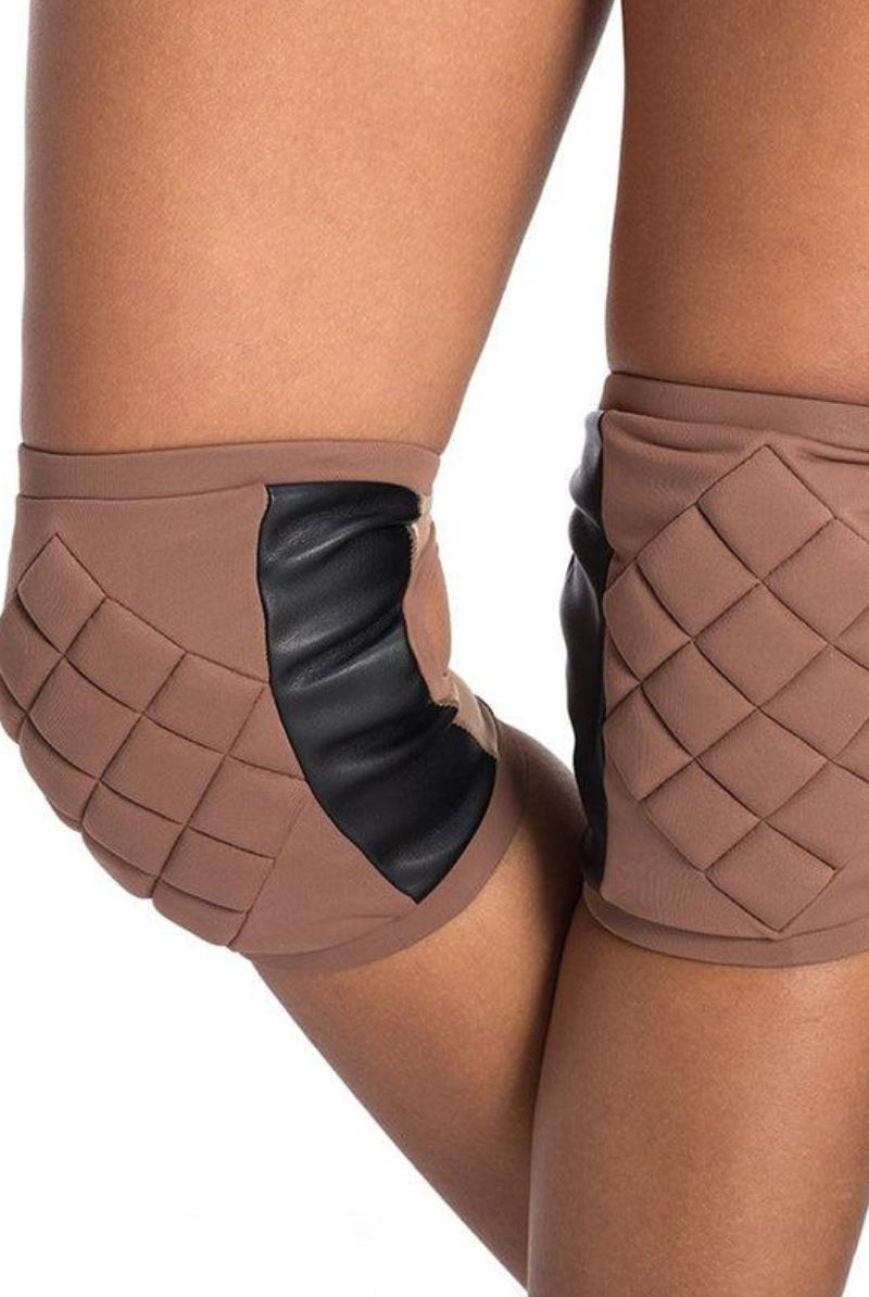 Poledancerka Grippy Kneepads - Nude 02 (with Pocket)-Poledancerka-Pole Junkie