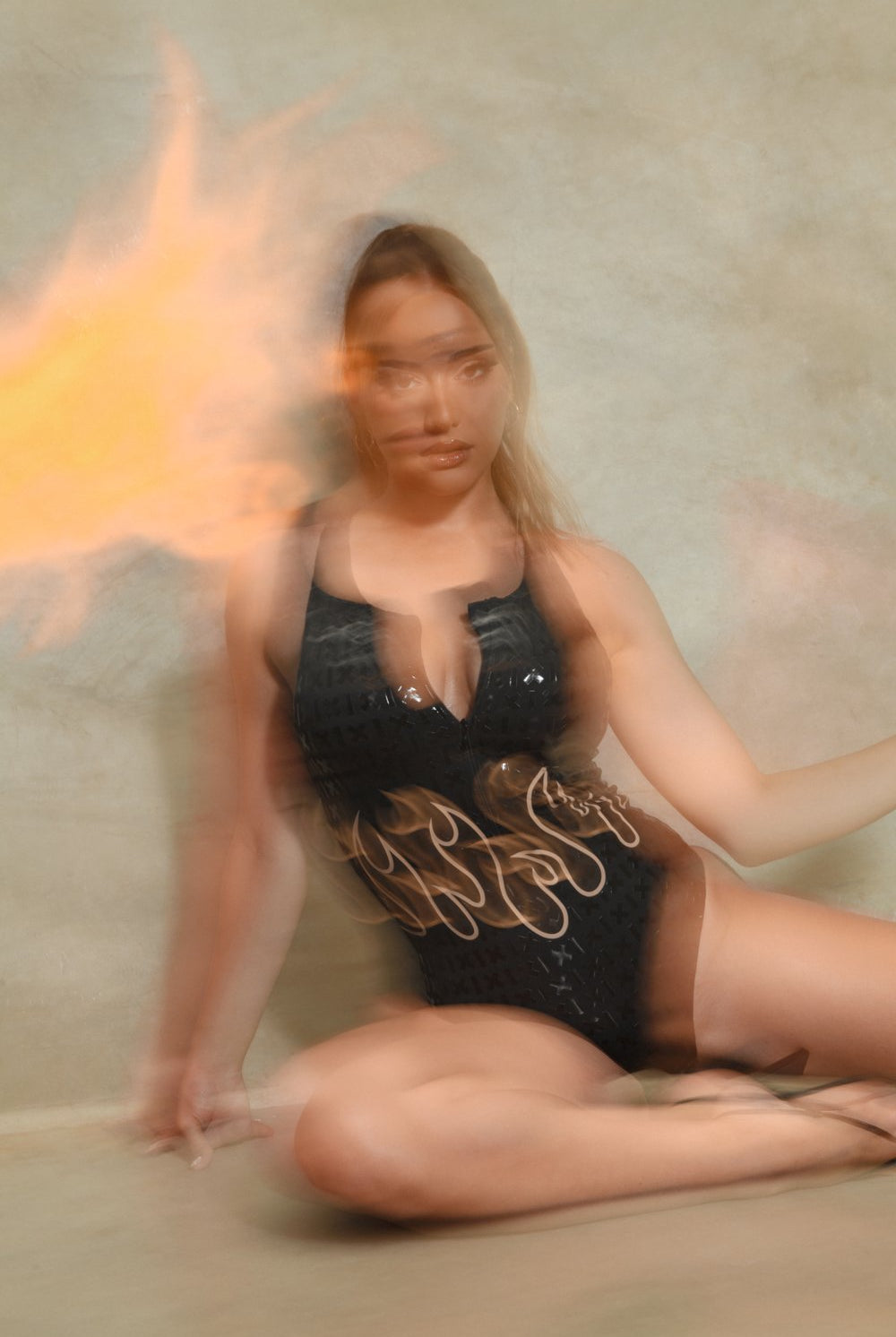 Creatures of XIX Fya Gecko Grip Bodysuit - Black-Creatures of XIX-Pole Junkie