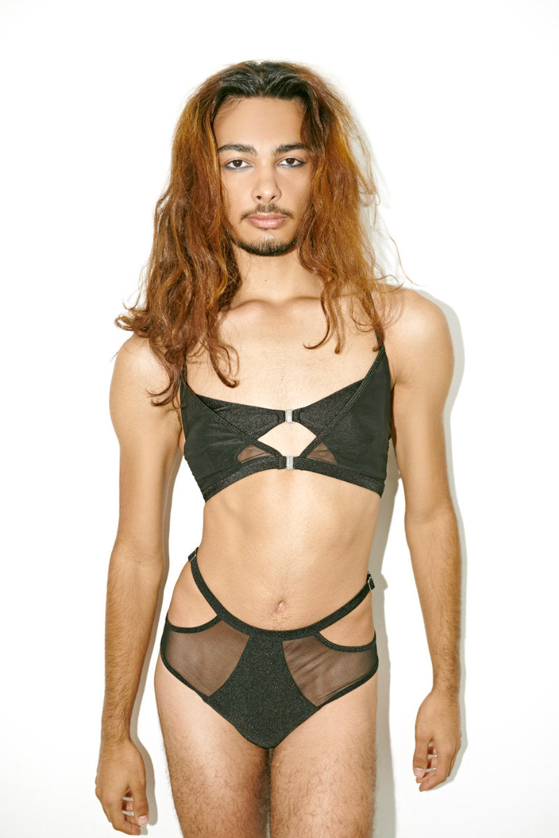 Creatures of XIX Classique Doubled Up Top - Black-Creatures of XIX-Pole Junkie