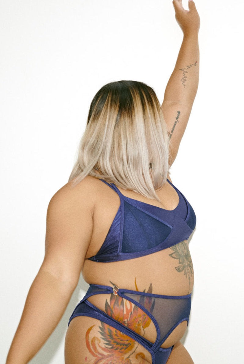 Creatures of XIX Classique Triangle Bralette - Navy-Creatures of XIX-Pole Junkie