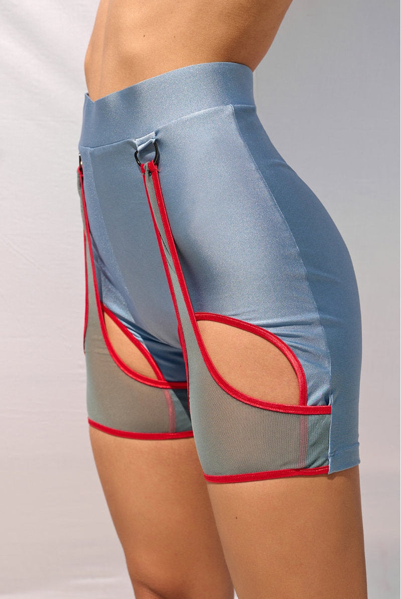 HotCakes Polewear Thetis Bottoms - Marine Blue & Red-Hot Cakes-Pole Junkie