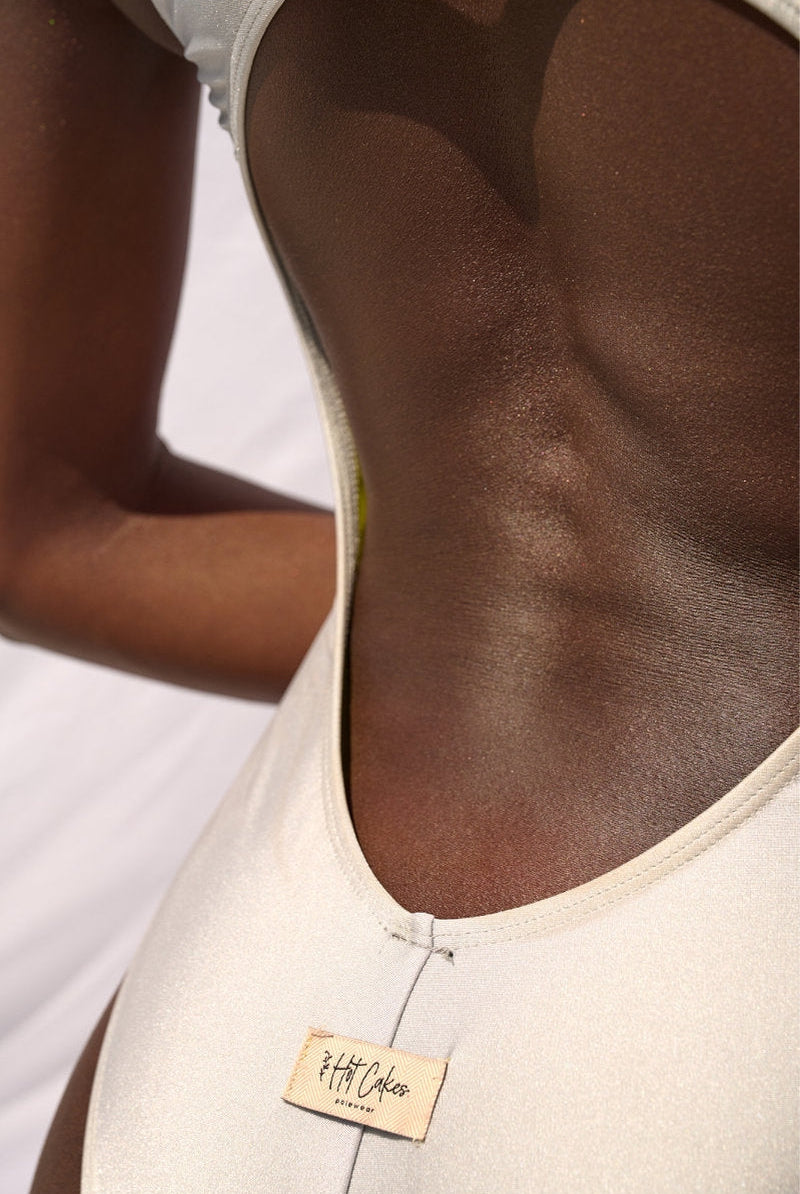 HotCakes Polewear Robbie Bodysuit - Silver-Hot Cakes-Pole Junkie