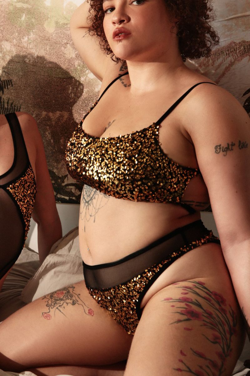 Rolling Vento Shorts - Gold Sequin-Rolling-Pole Junkie