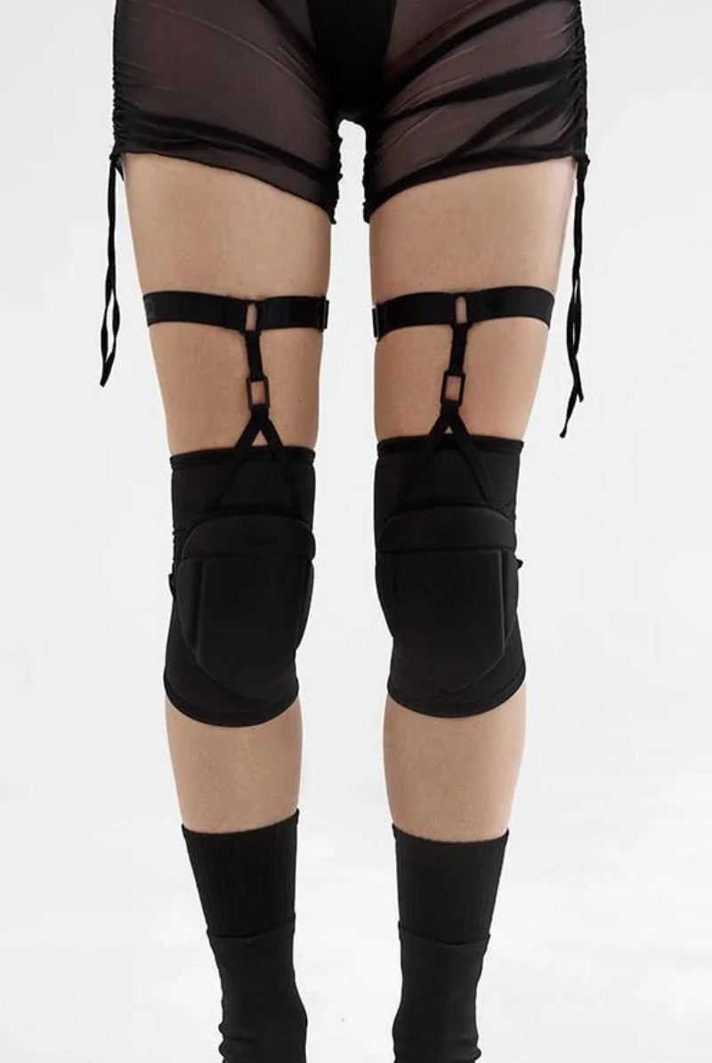 Queen Knee Pads - Black Elite-Queen Accessories-Pole Junkie