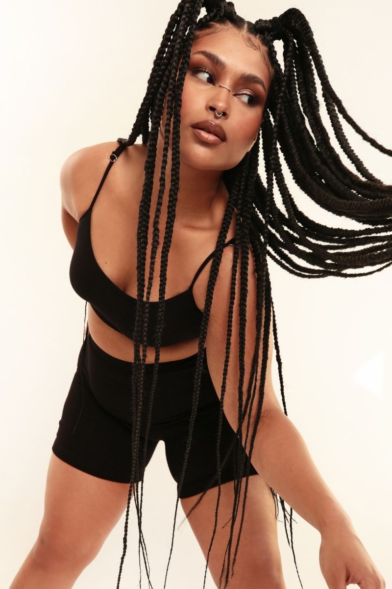 Rolling KI Biker Shorts - Black-Rolling-Pole Junkie