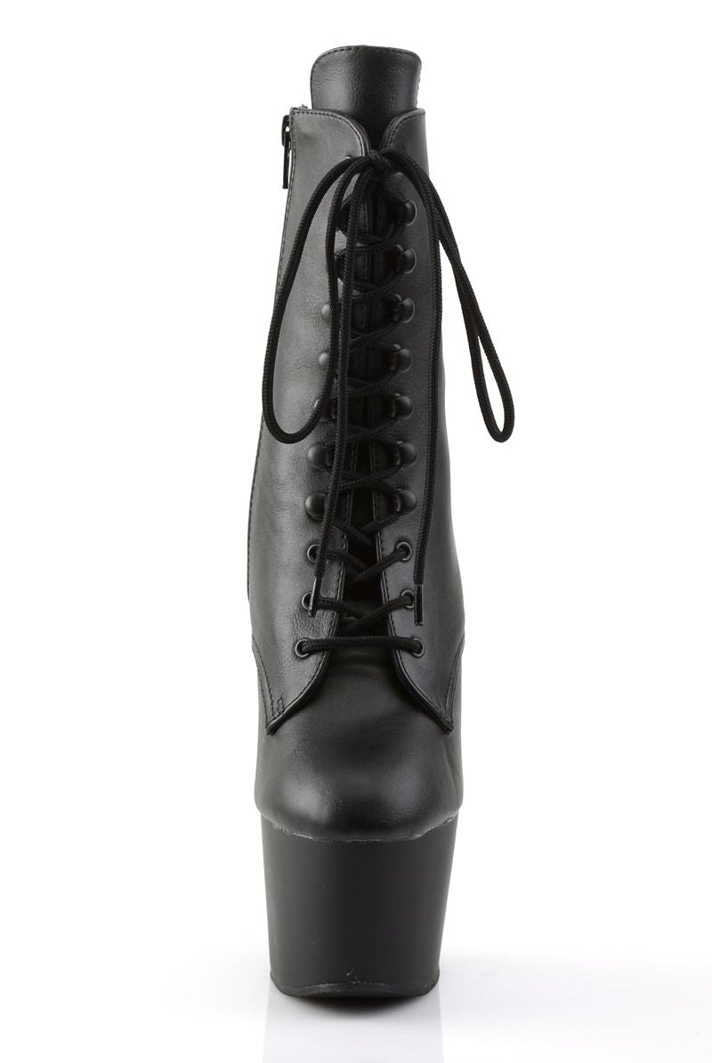 Pleaser USA Adore-1020 7inch Pleaser Boots - Matte Black-Pleaser USA-Pole Junkie