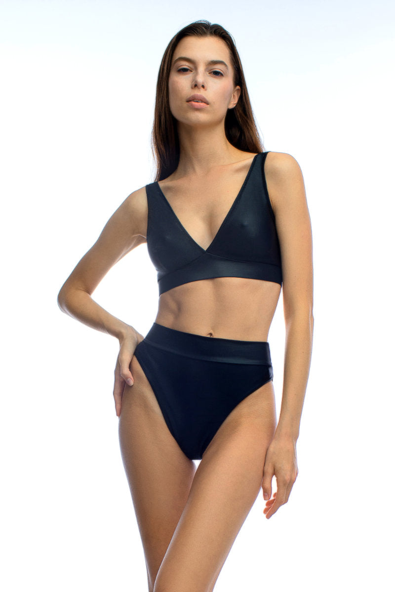 Shark Polewear Penelope Top - Obsidian-Shark Polewear-Pole Junkie