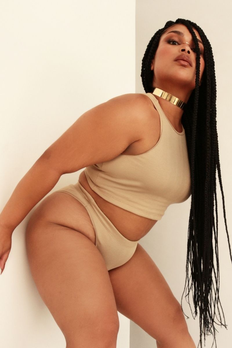 Rolling KI High Waisted Hot Pants - Sand-Rolling-Pole Junkie