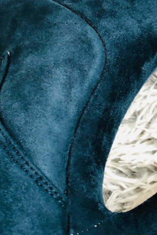 Hella Heels BabyDoll 7inch Boots - Teal-Hella Heels-Pole Junkie