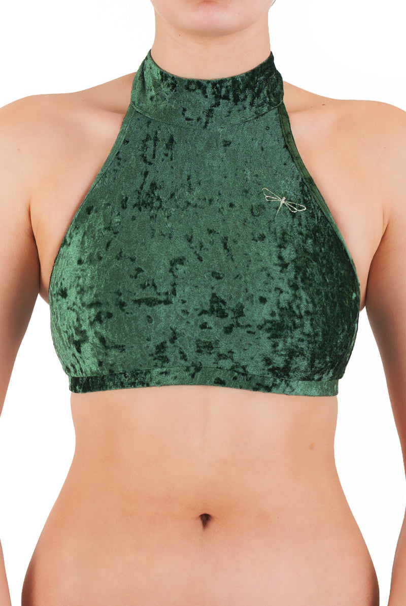 Dragonfly Lisette Top - Velvet Emerald-Dragonfly-Pole Junkie