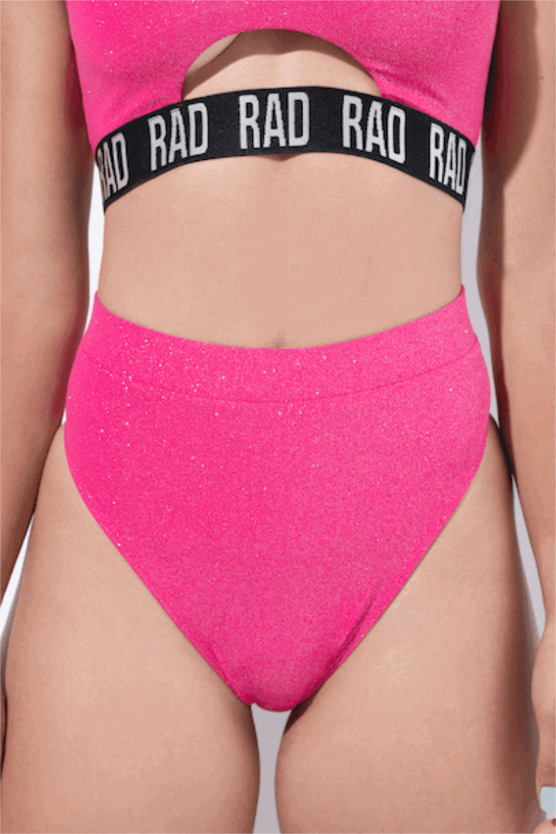 RAD Bahari Shorts - Fuchsia Glitter-RAD-Pole Junkie