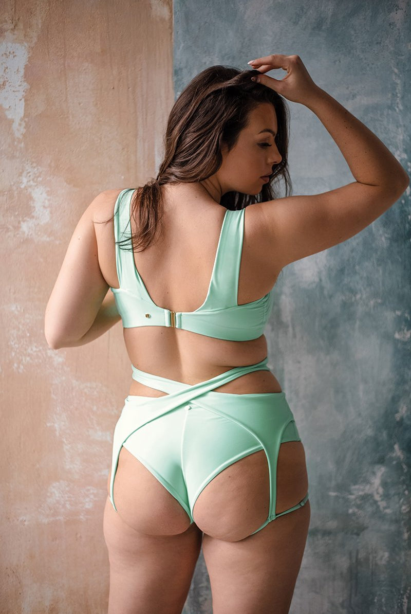 Sway Candice Shorts - Green Adventurine-Sway-Pole Junkie