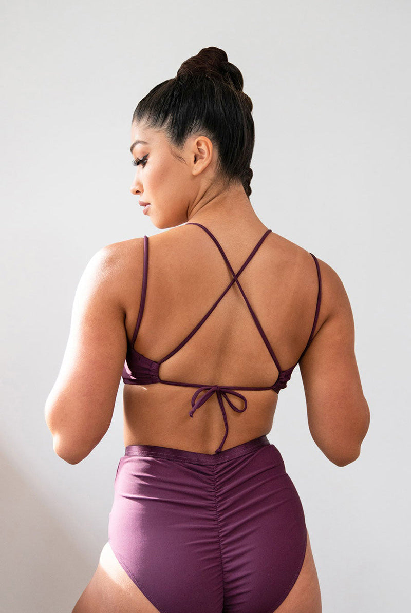 Lunalae Amelia Top - Recycled Mulberry-Lunalae-Pole Junkie