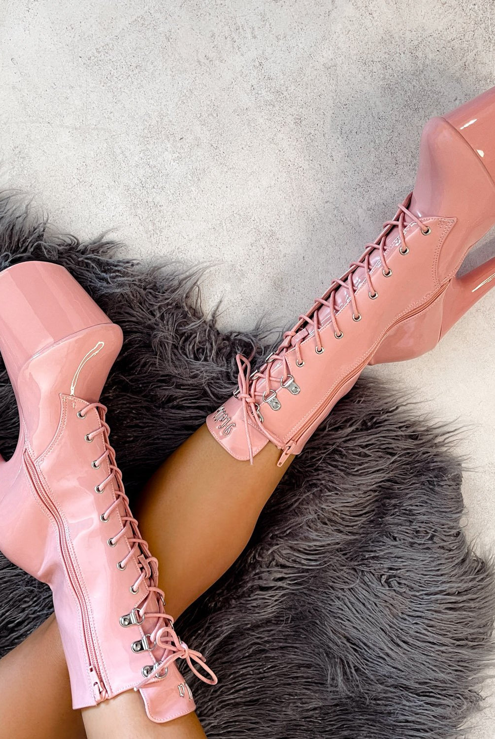 Hella Heels LipKit 8inch Boots - Candy Shop-Hella Heels-Pole Junkie