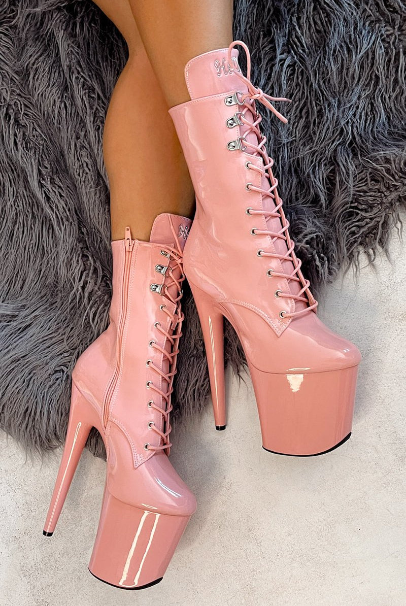 Hella Heels LipKit 8inch Boots - Candy Shop-Hella Heels-Pole Junkie