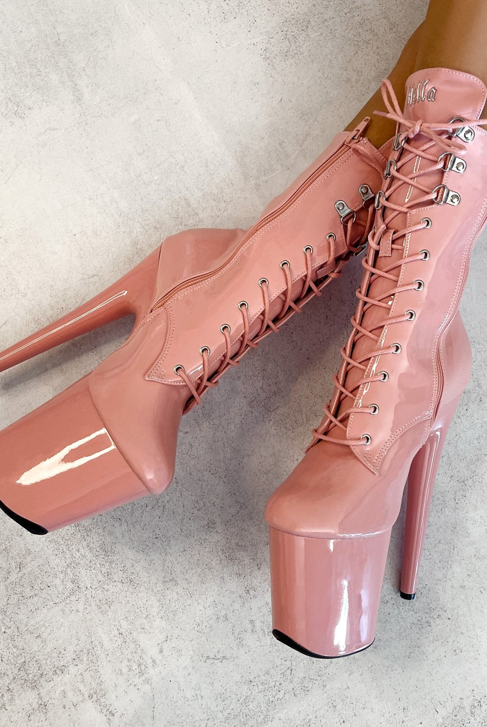 Hella Heels LipKit 8inch Boots - Candy Shop-Hella Heels-Pole Junkie