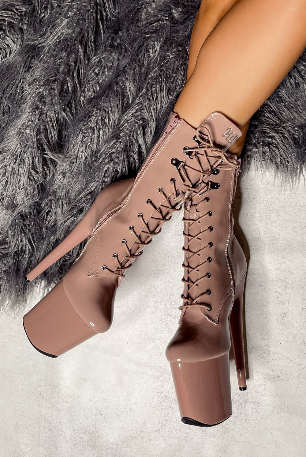 Hella Heels LipKit 8inch Boots - Boujee-Hella Heels-Pole Junkie