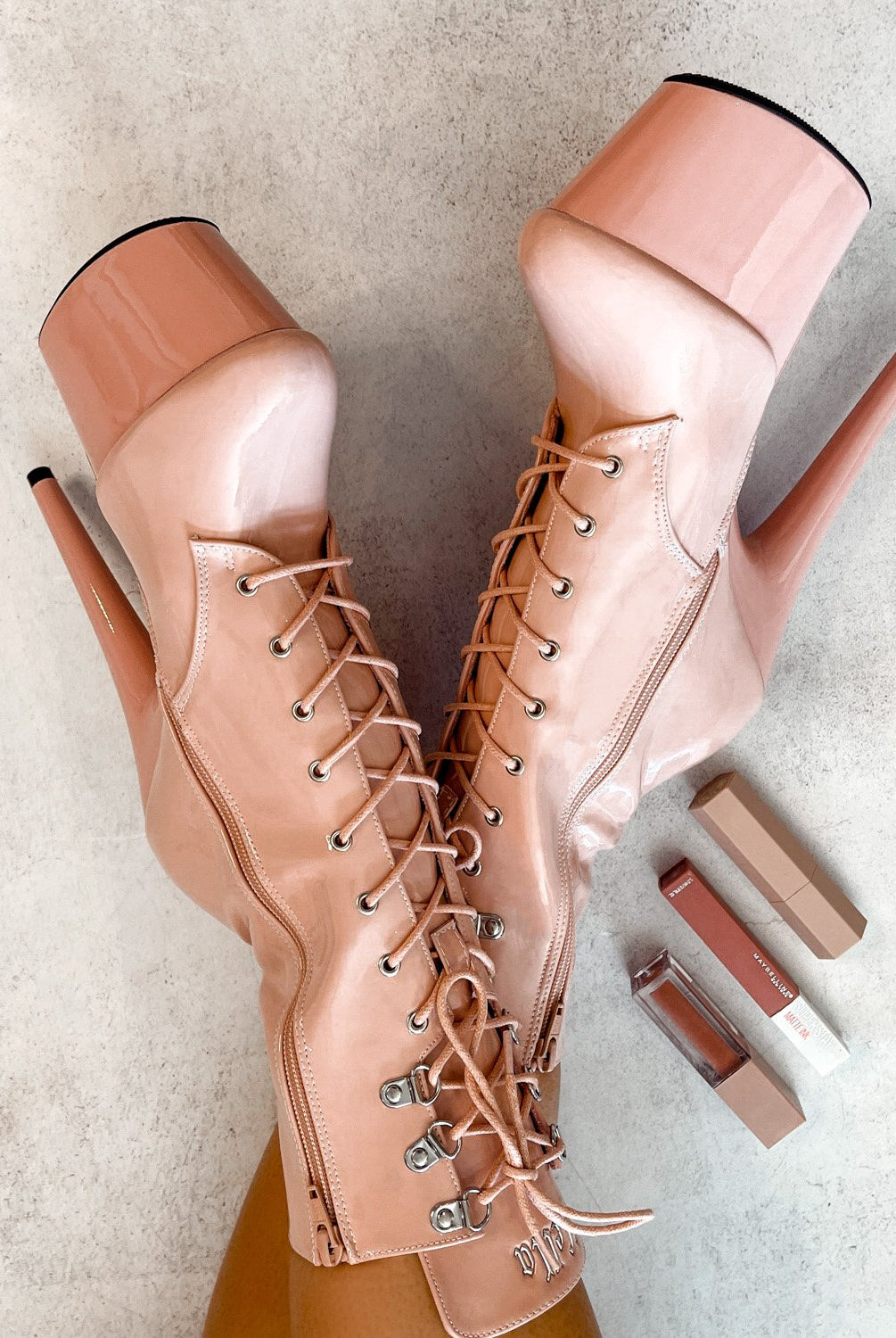 Hella Heels LipKit 7inch Boots - Dream On-Hella Heels-Pole Junkie