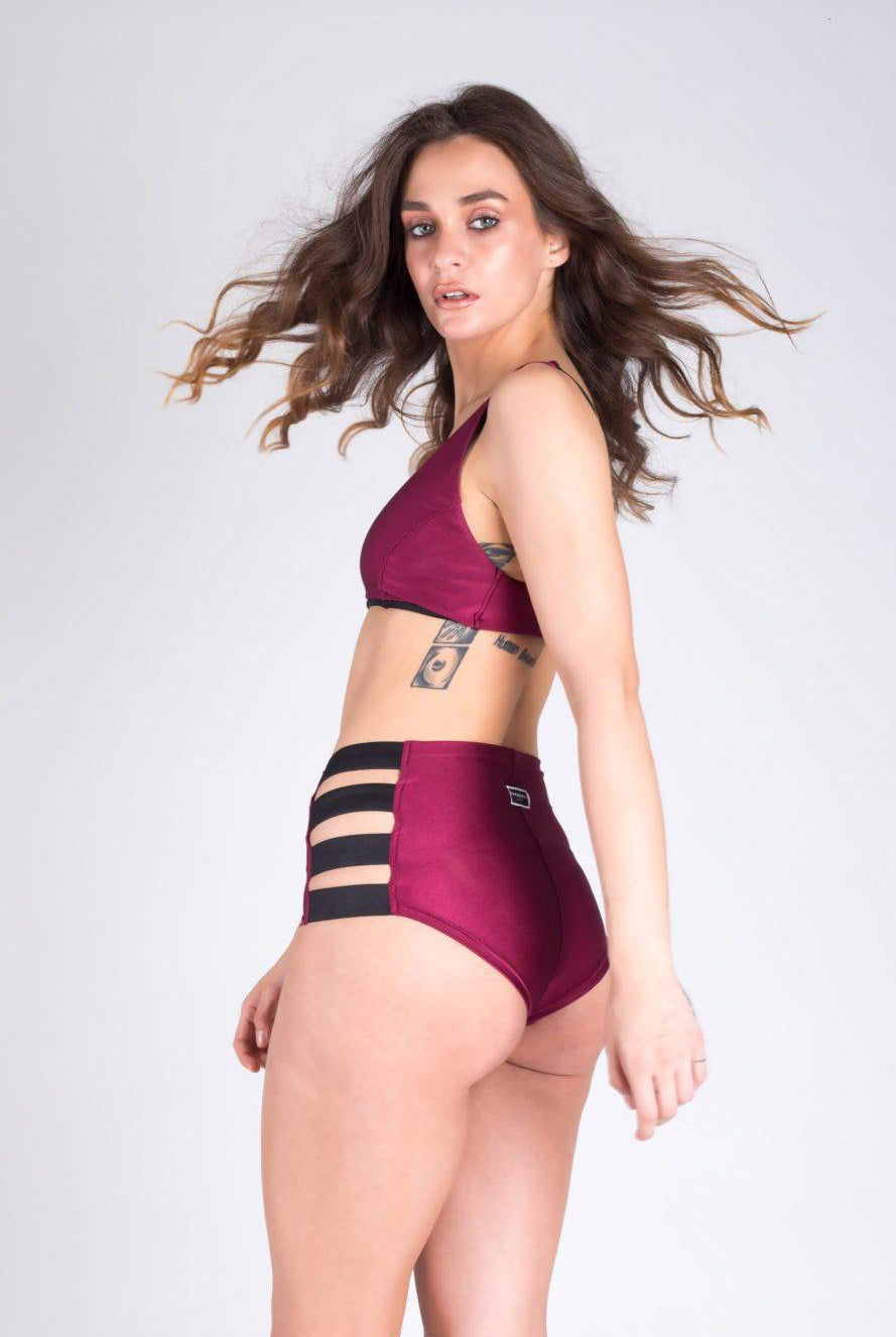 Paradise Chick High Waisted Shorts - Cherry-Paradise Chick-Pole Junkie