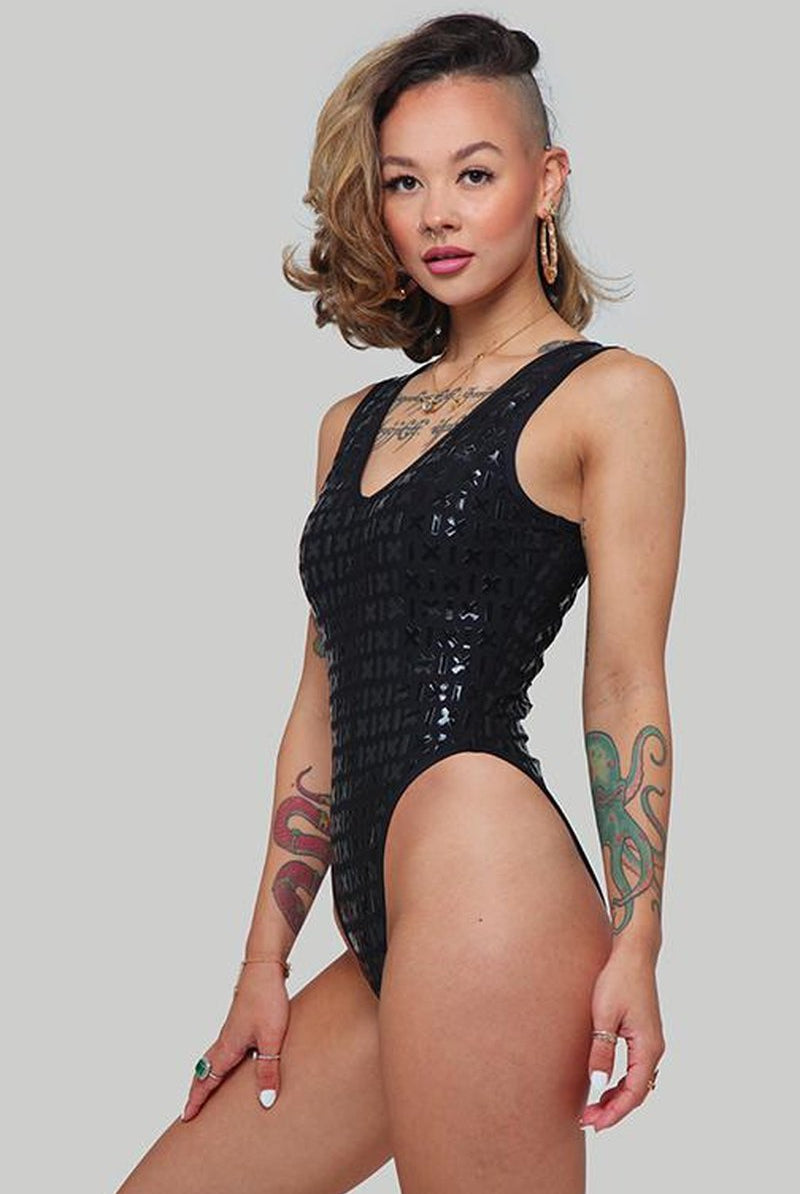 Creatures of XIX Gecko Grip Bodysuit - Black-Creatures of XIX-Pole Junkie