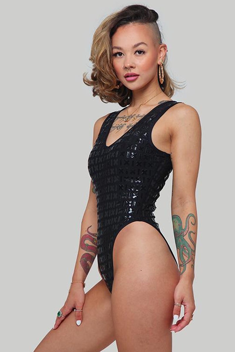 Creatures of XIX Gecko Grip Bodysuit - Black-Creatures of XIX-Pole Junkie