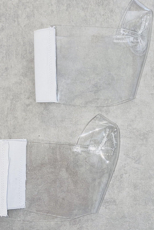 Hella Heels Classique Shoe Protector - Clear (White back)-Hella Heels-Pole Junkie