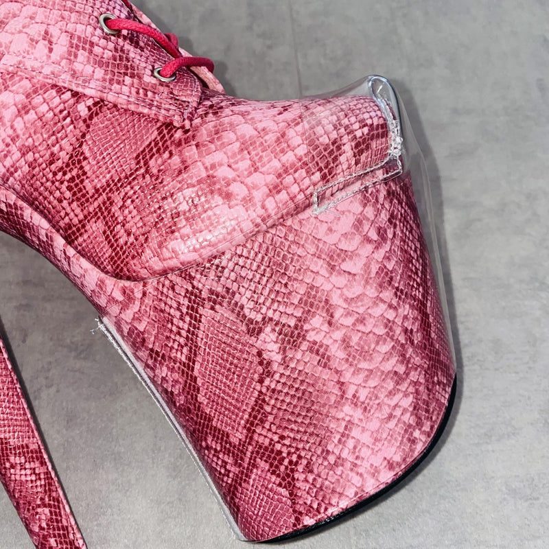 Hella Heels Classique Shoe Protector - Clear (White back)-Hella Heels-Pole Junkie