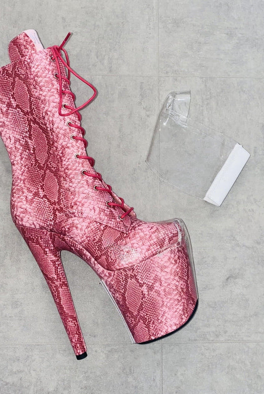 Hella Heels Classique Shoe Protector - Clear (White back)-Hella Heels-Pole Junkie