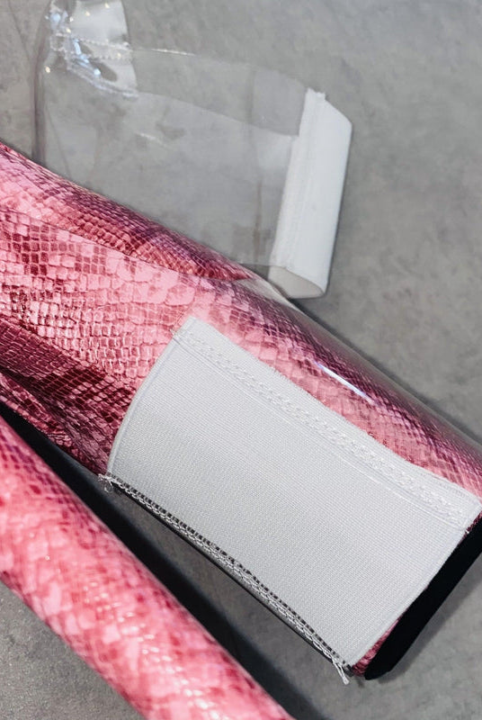 Hella Heels Classique Shoe Protector - Clear (White back)-Hella Heels-Pole Junkie