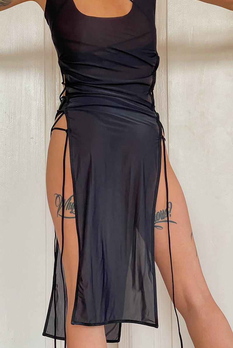 Pole Addict Little Pleasure Dress - Black-Pole Addict-Pole Junkie