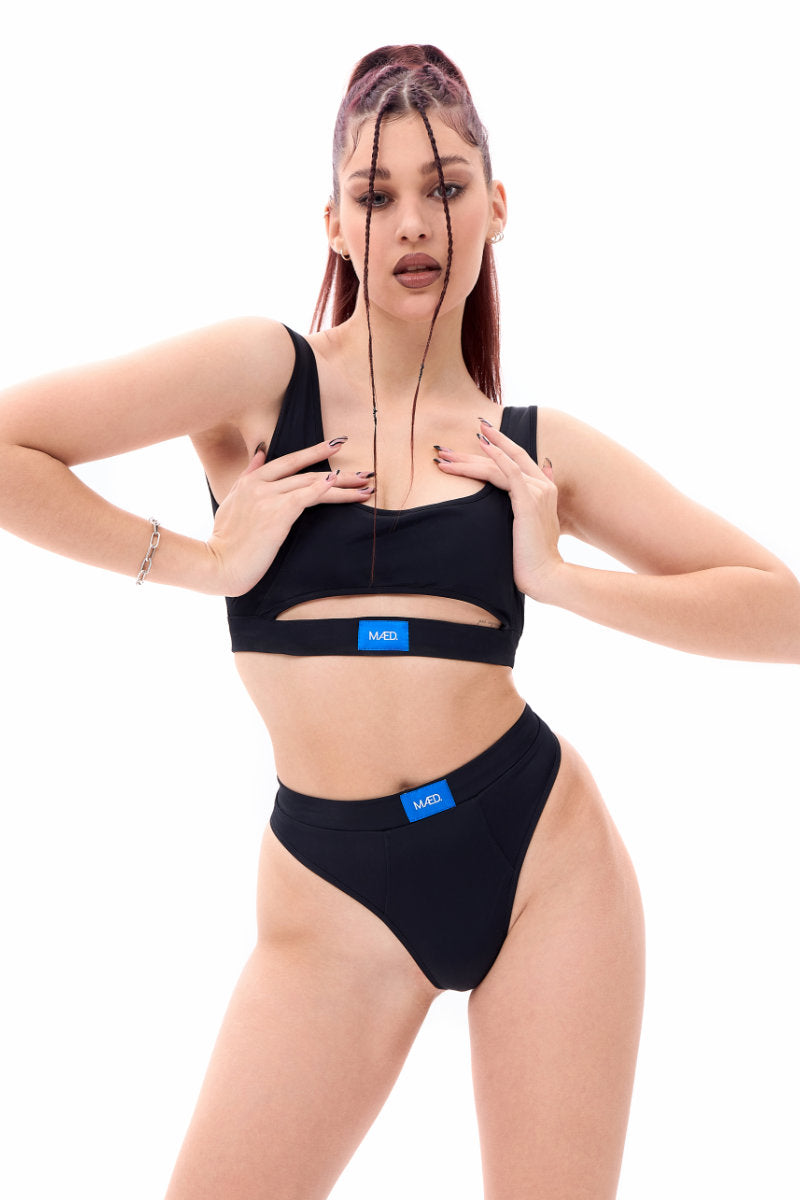 MÆD Offset Top - Matte Black-MÆD-Pole Junkie