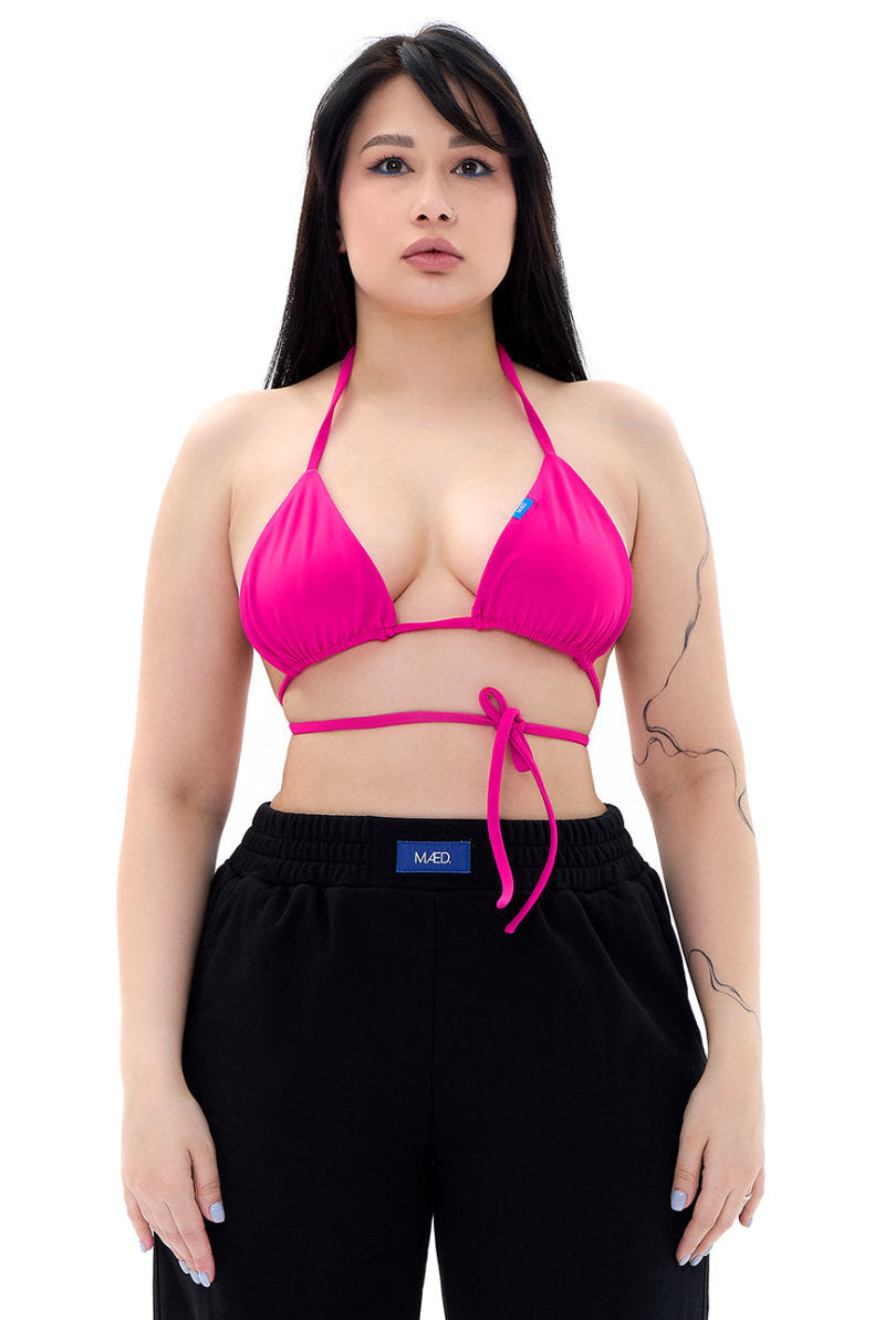 MÆD Bikini Top - Matte Pink-MÆD-Pole Junkie