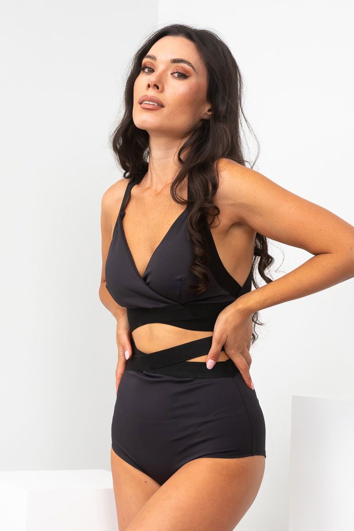 Lunalae Tara High Waisted Bottoms - Recycled Black-Lunalae-Pole Junkie