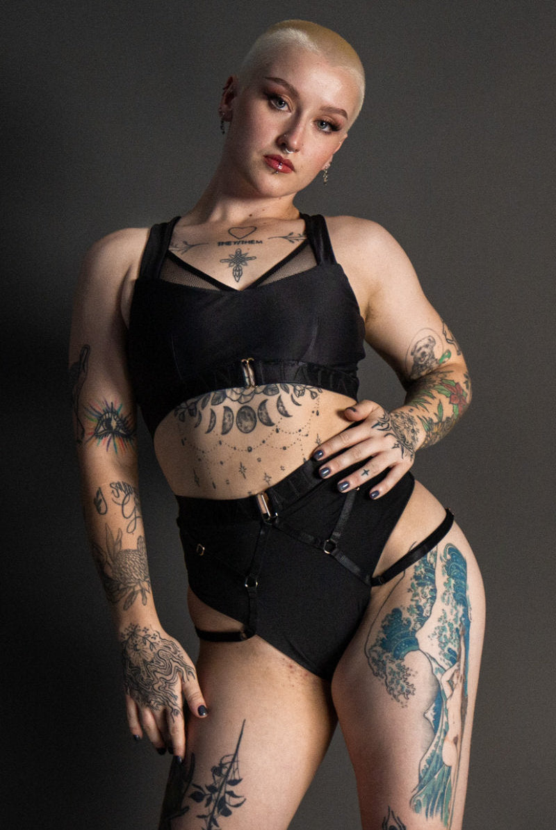 Tatiana Activewear Perla Shorts - Black-Tatiana Activewear-Pole Junkie