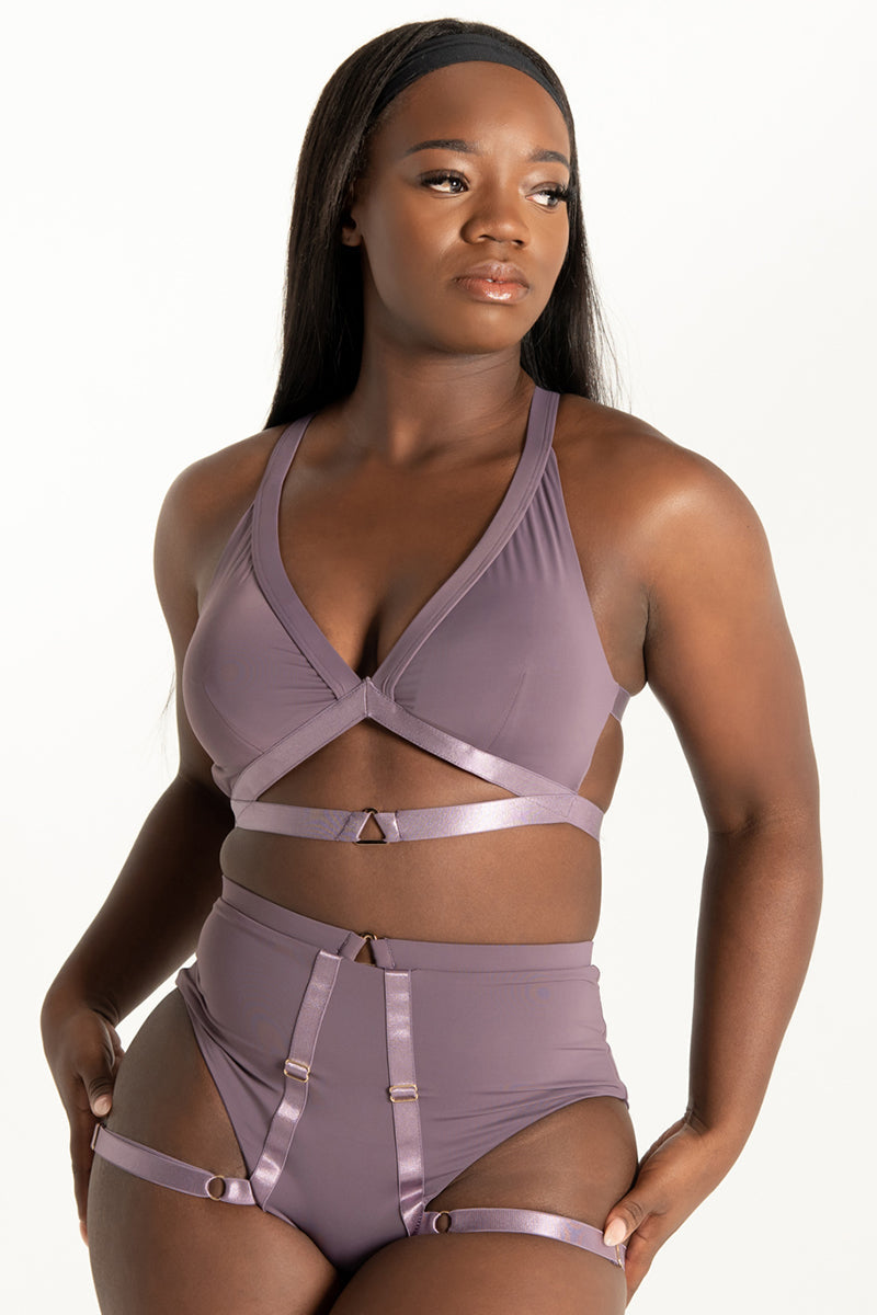 Tatiana Activewear Tokio Top - Mauve-Tatiana Activewear-Pole Junkie