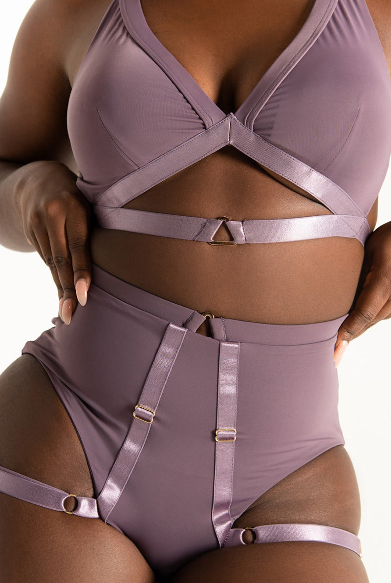 Tatiana Activewear Tokio Top - Mauve-Tatiana Activewear-Pole Junkie