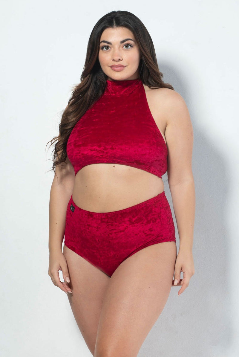RAD Eve Shorts - Velvet Red-RAD-Pole Junkie