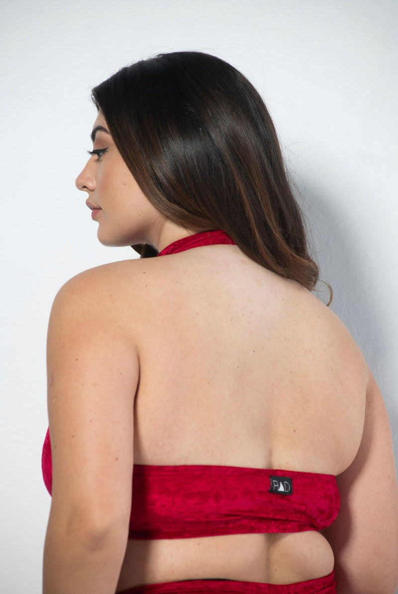 RAD Eve Top - Velvet Red-RAD-Pole Junkie