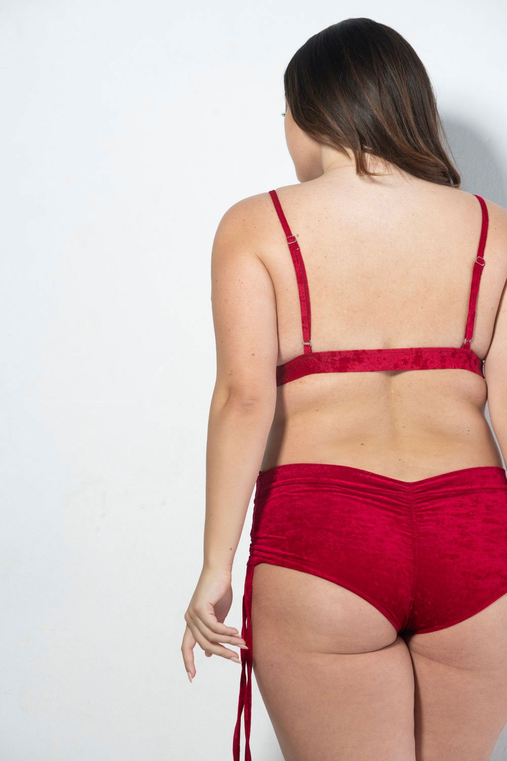 RAD Monica Velvet Top - Red-RAD-Pole Junkie
