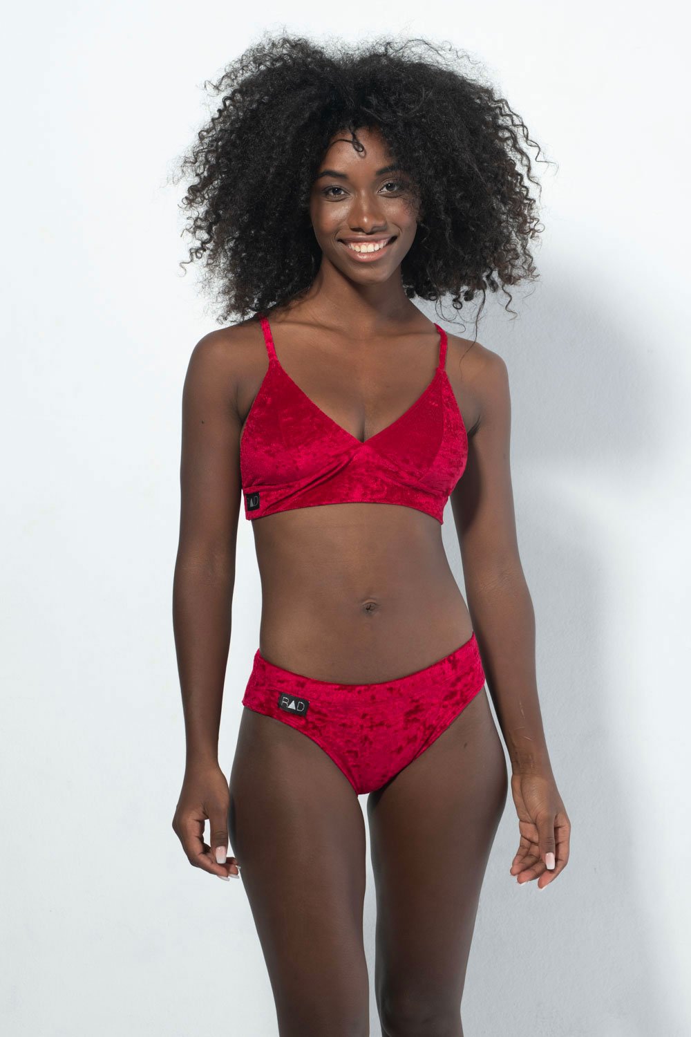 RAD Monica Velvet Top - Red-RAD-Pole Junkie