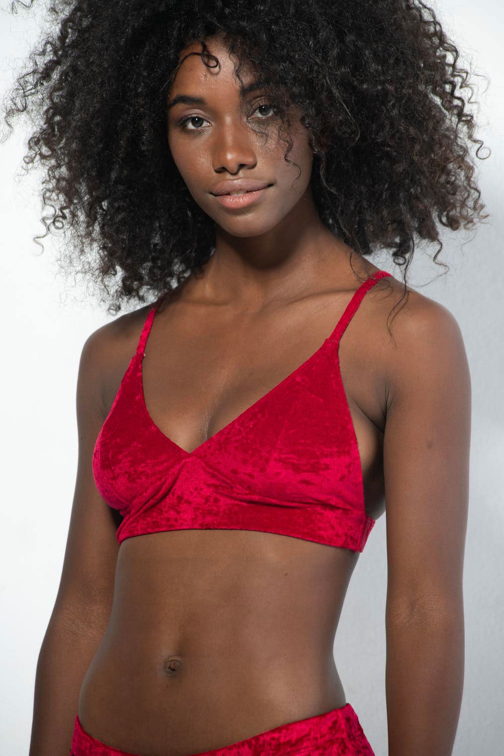 RAD Monica Velvet Top - Red-RAD-Pole Junkie