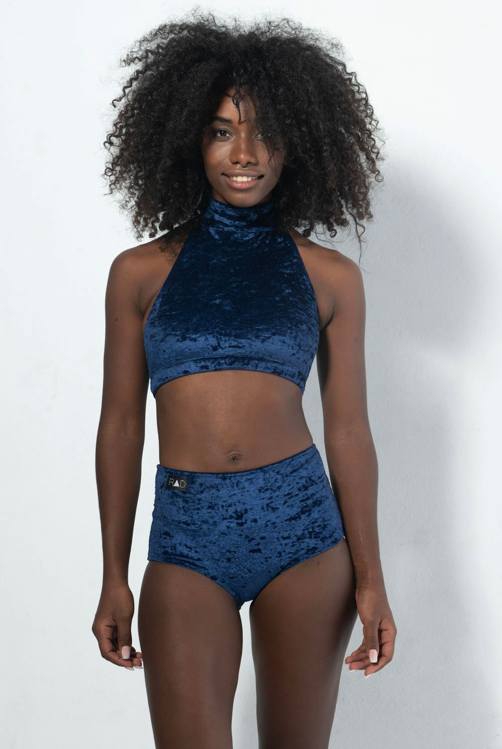 RAD Velvet Eve Top - Navy Blue-RAD-Pole Junkie