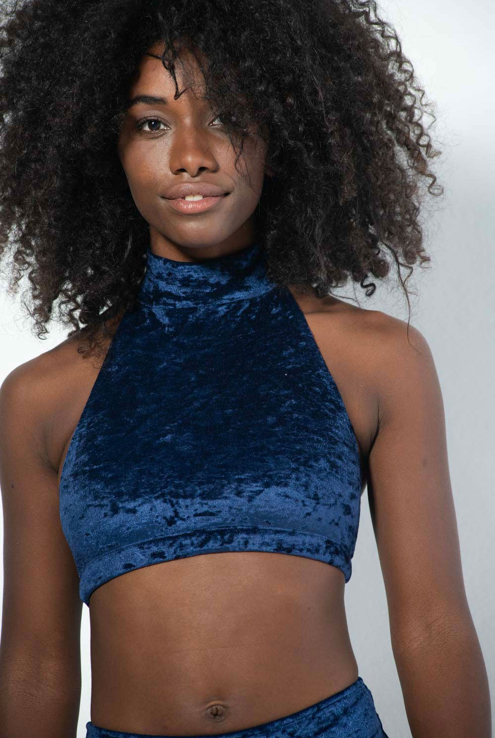 RAD Velvet Eve Top - Navy Blue-RAD-Pole Junkie