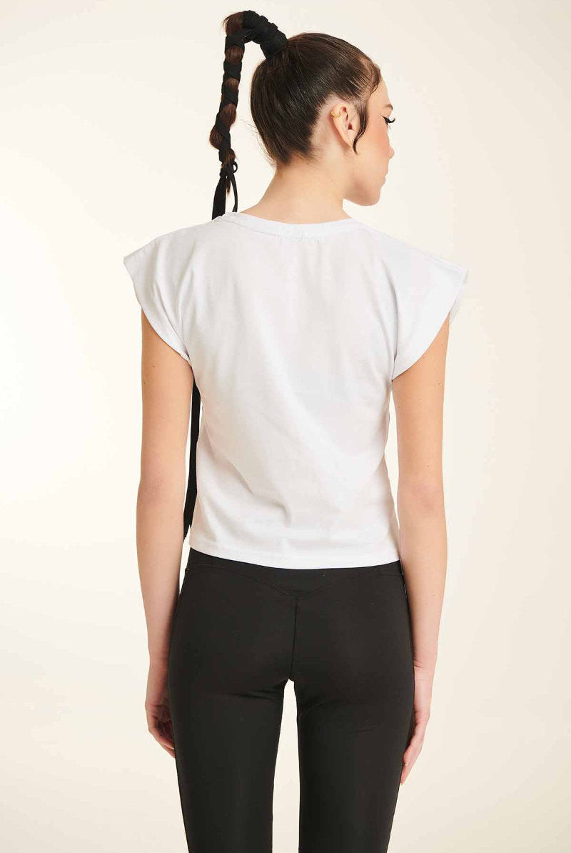 Paradise Chick Supreme Corset T-shirt - White-Paradise Chick-Pole Junkie