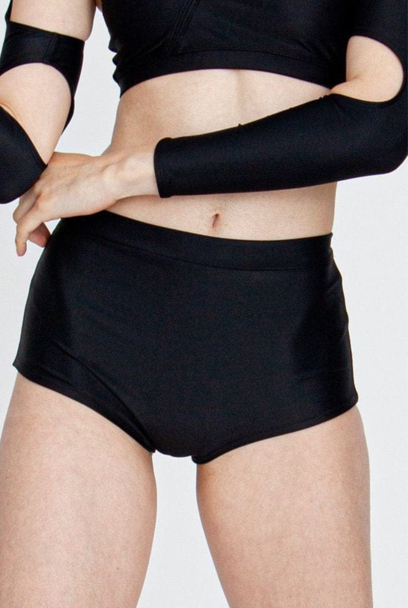 FANNA Basic Shorts - Black-FANNA-Pole Junkie
