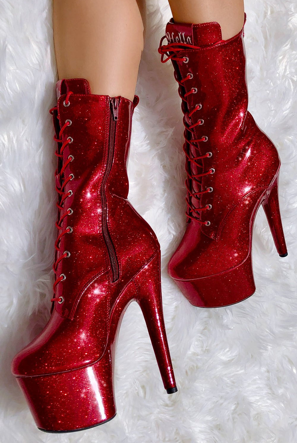 Hella Heels The Glitterati 7inch Boots - Kansass-Hella Heels-Pole Junkie