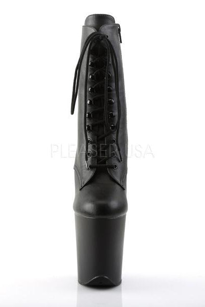 Pleaser USA Flamingo-1020 8inch Pleaser Boots - Matte Black-Pleaser USA-Pole Junkie
