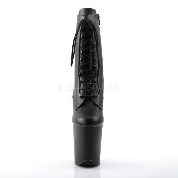 Pleaser USA Flamingo-1020 8inch Pleaser Boots - Matte Black-Pleaser USA-Pole Junkie