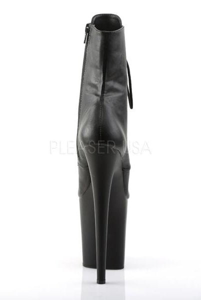 Pleaser USA Flamingo-1020 8inch Pleaser Boots - Matte Black-Pleaser USA-Pole Junkie